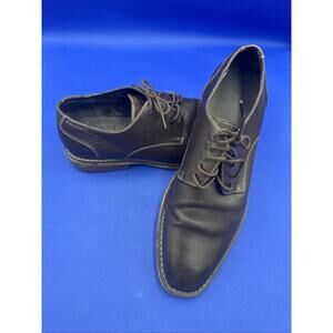 Clarks Mens Derby Oxford Shoes Size 8.5G Leather Lace Brown